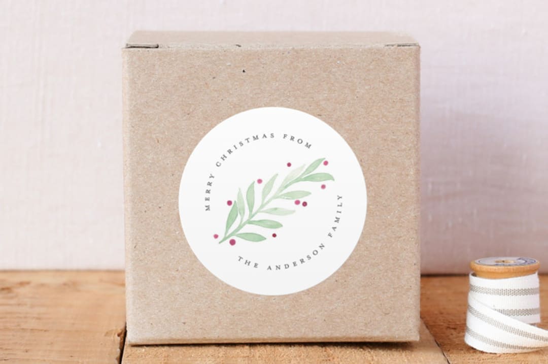 "Painted Botanical" - Custom Stickers in Fern by Liz Conley - Front