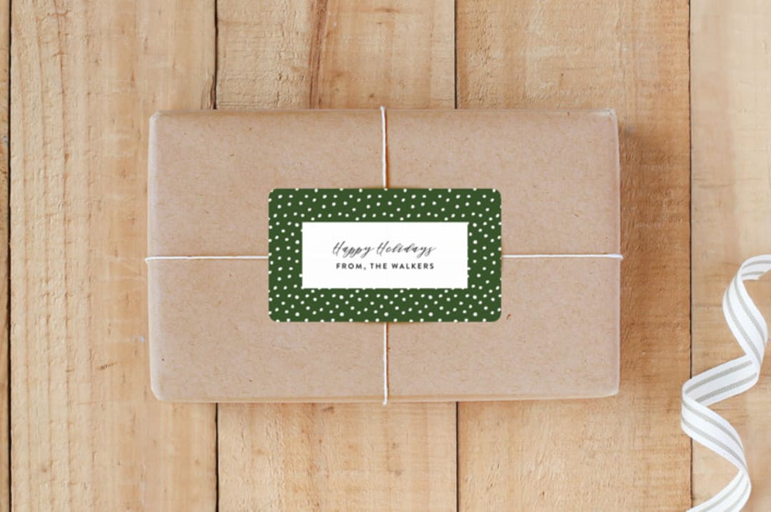 "Gilded Dots" - Custom Stickers in Evergreen by Roxy Cervantes - Front