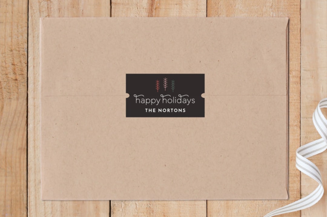 "Petite Trees" - Custom Stickers in Chestnut by Olivia Raufman - Front