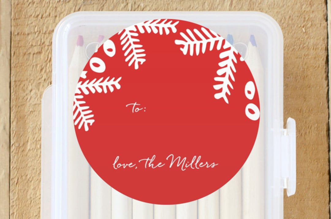 "Bold and Festive" - Custom Stickers in Holly by Makewells - Front