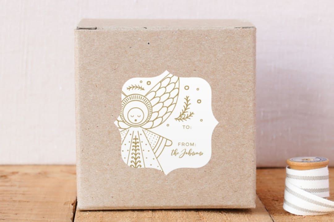 "Country Nativity" - Custom Stickers in Golden by Dawn Jasper - Front