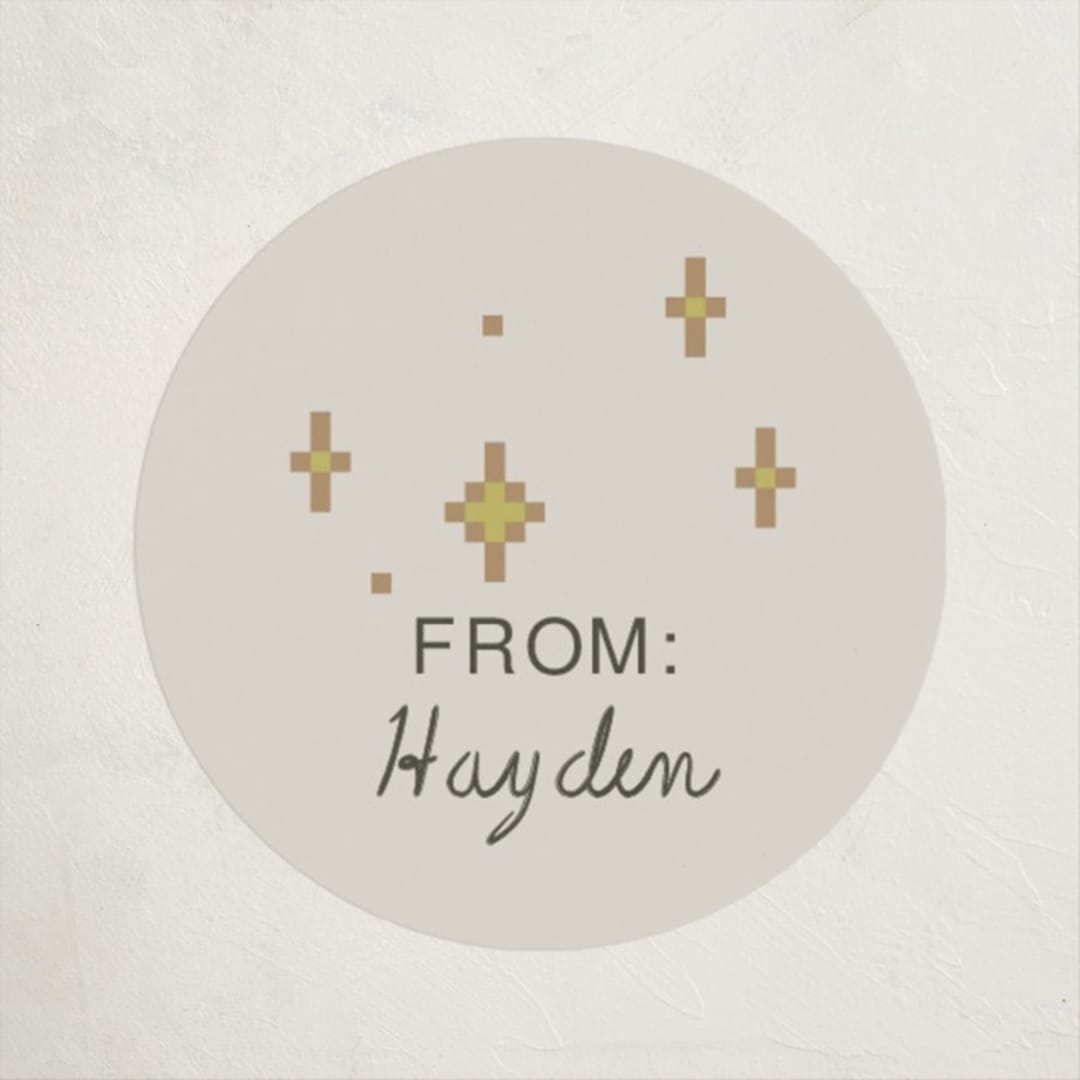 "max aura points" - Custom Stickers in Golden by Jessica Yeo - Front