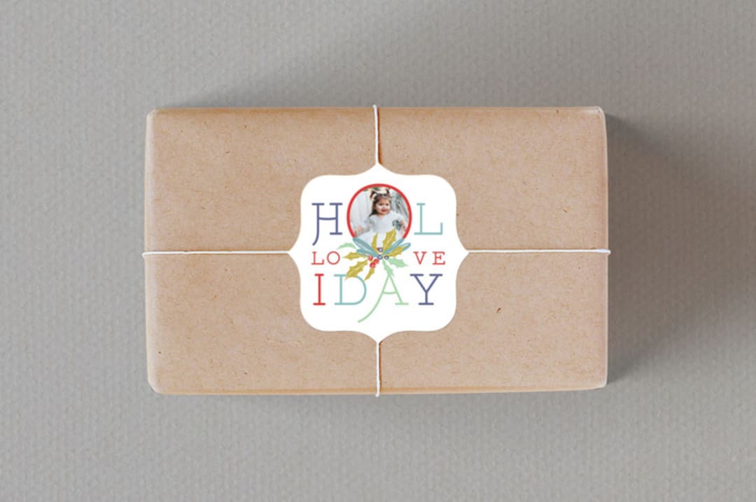 "Oh Big Holiday" - Custom Stickers in Gum Drops by Carole Crohan - CaroleeXpressions - Front