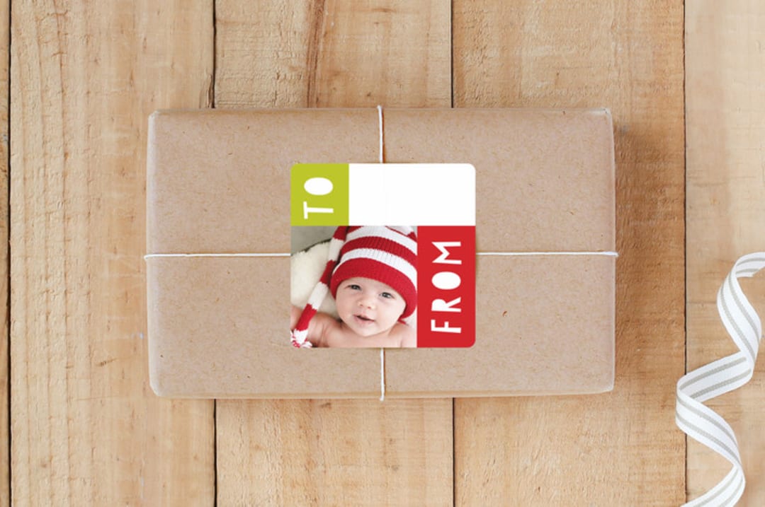 "From Photo" - Custom Stickers in Lime by Anamaria BC - Front