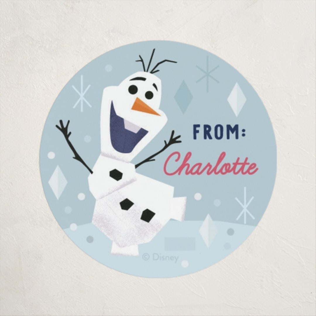 "Disney's Olaf Warm Hugs" - Custom Stickers in Frost by Oma N. Ramkhelawan - Front