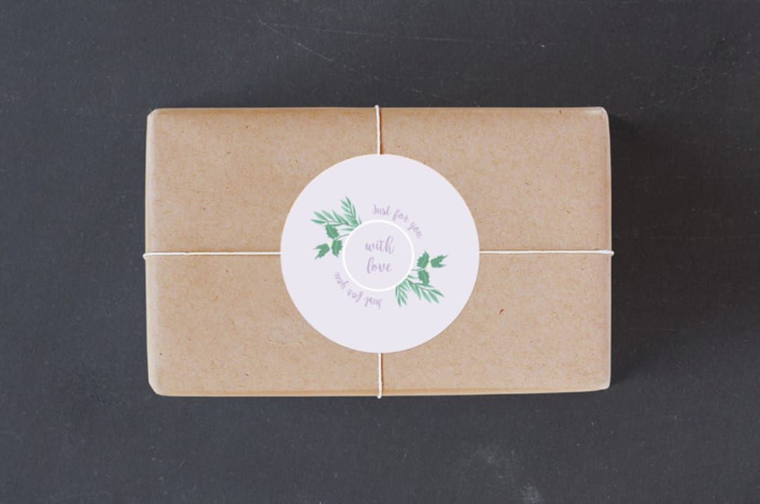 "Just for You" - Custom Stickers in Grape by frau brandt - Front