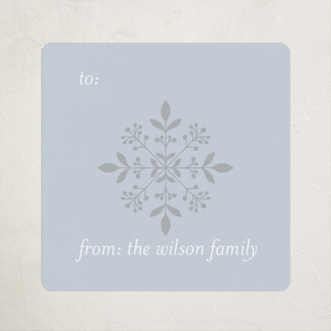 "Festive Snowflakes" - Custom Stickers in Frozen by Sara Cooper - Front