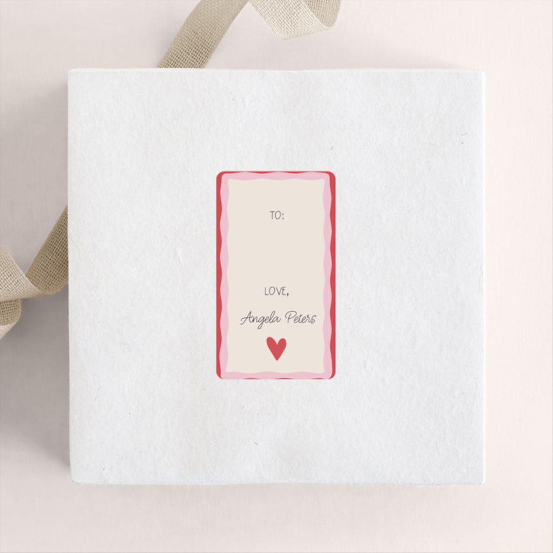"A Little Love" - Custom Stickers in Heart by Tina Faselli - Front