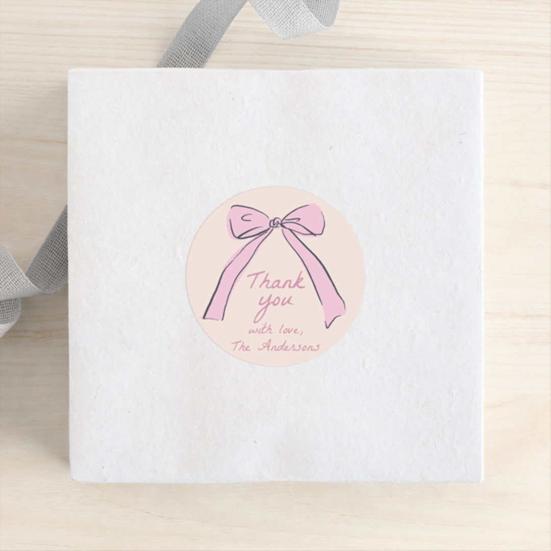 "Pastel Bow" - Custom Stickers in Sweets by Cass Loh - Front