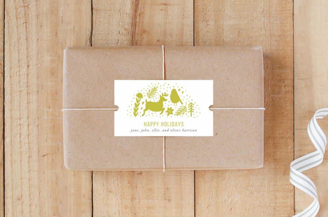"Scandi Holiday" - Custom Stickers in Artichoke by Beth Schneider - Front