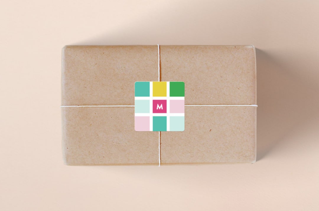 "Colorful Joyful" - Custom Stickers in Magenta by Genna Blackburn - Front