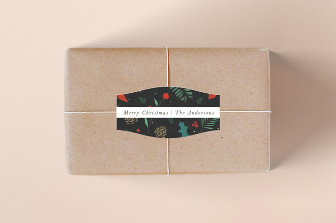 "Christmas Cuttings" - Custom Stickers in Coal by Tatiana Nogueiras - Front