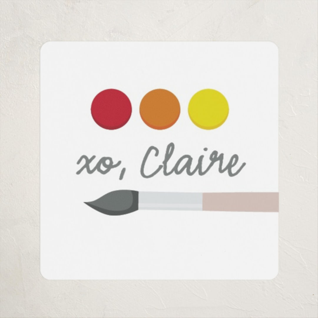 "You make the world colorful" - Custom Stickers in Gumdrops by Hudson meet Rose - Front