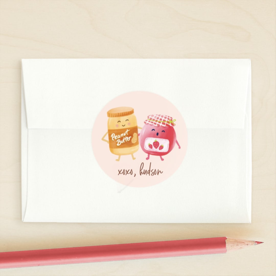 "PBJ" - Custom Stickers in Buttercream by chocomocacino - Front