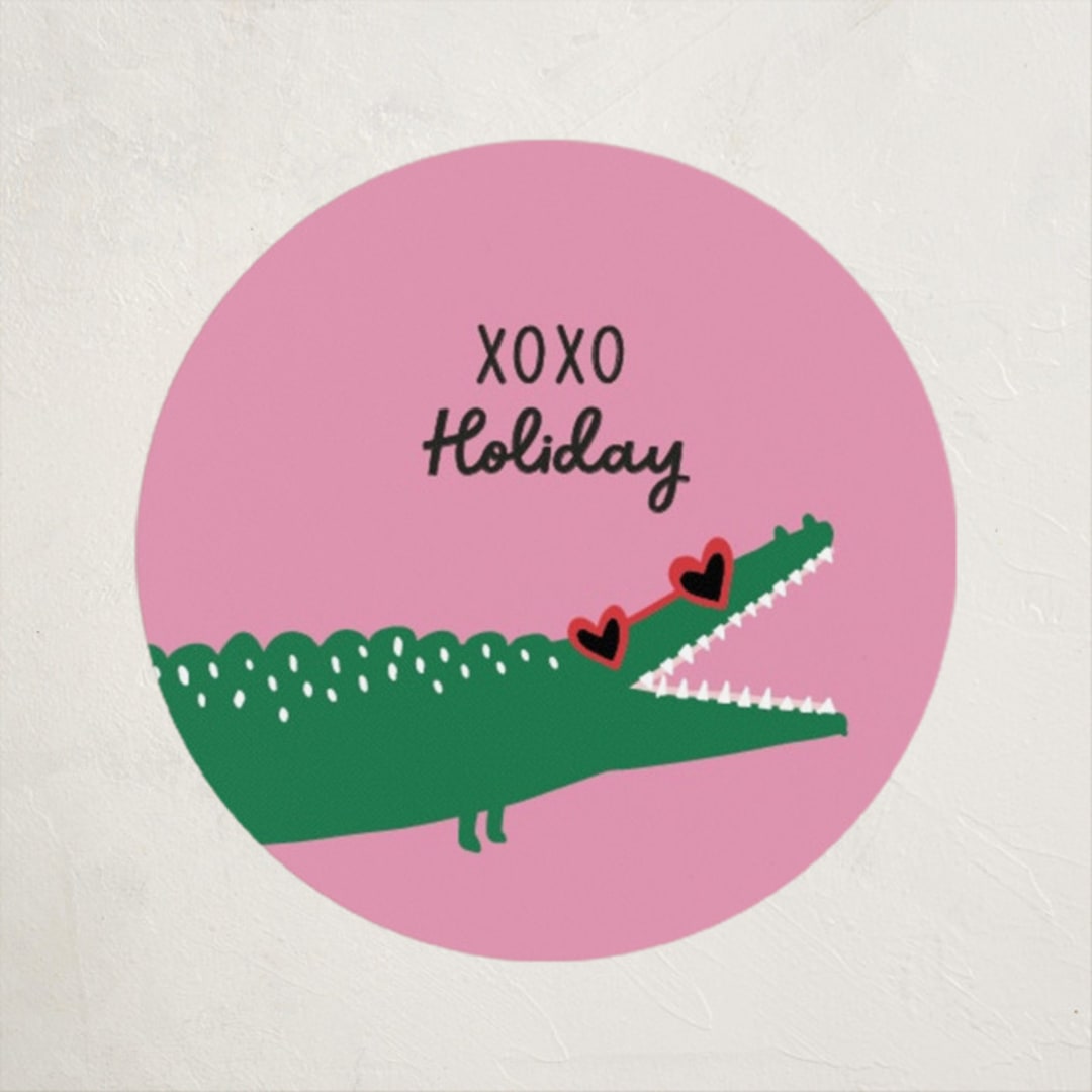 "snappy Valentines" - Custom Stickers in Blush by Katt Jones - Front
