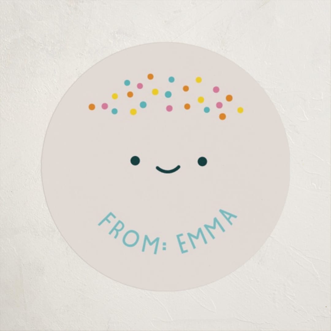 "Coolest" - Custom Stickers in Bluebell by Annie Holmquist - Front
