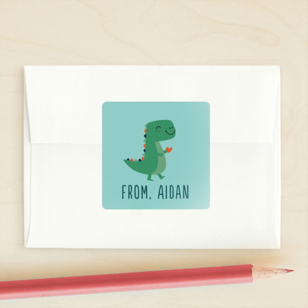 "Rexcellent" - Custom Stickers in Jade by Annie Holmquist - Front