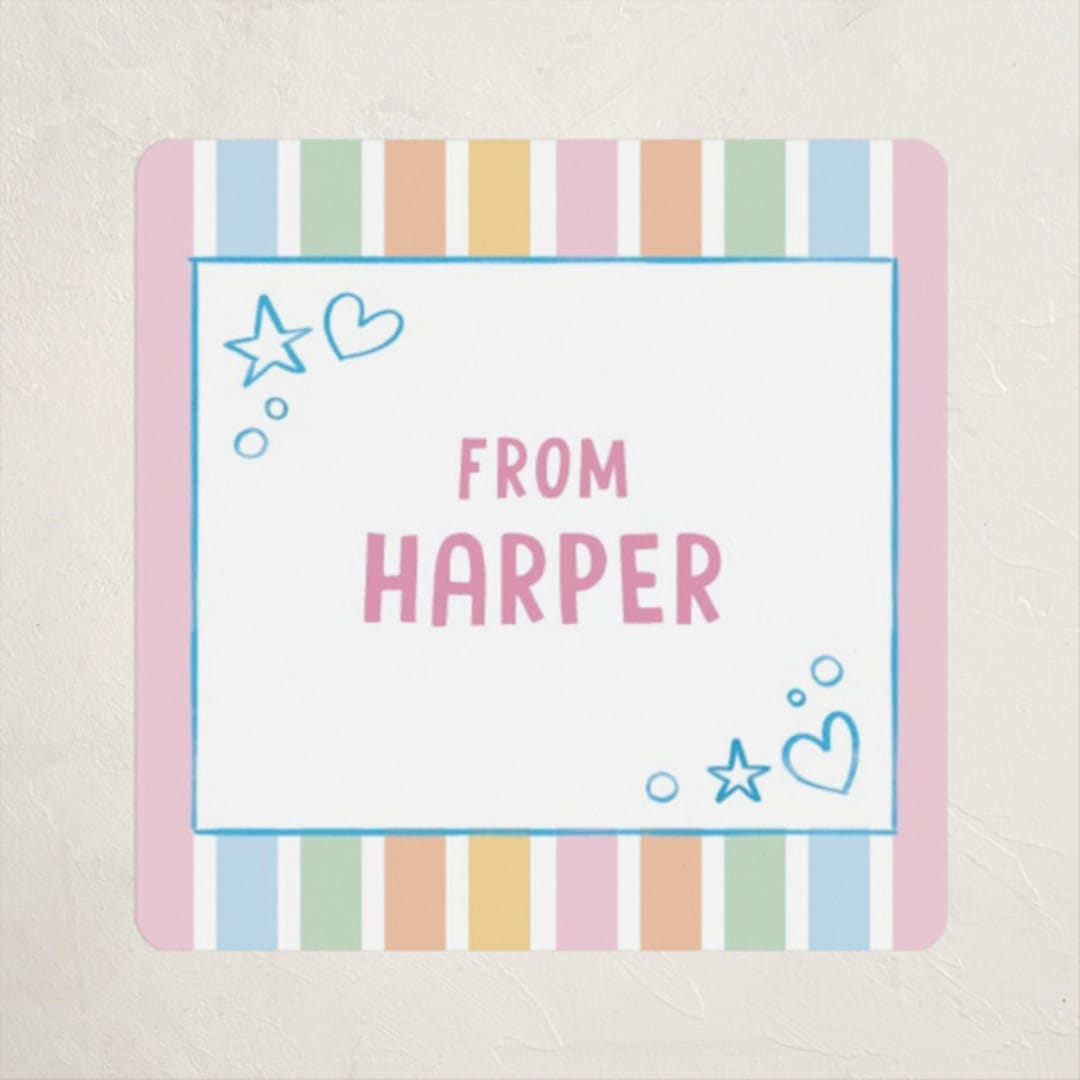 "Color me bookmark" - Custom Stickers in Gumdrop by Creo Study - Front