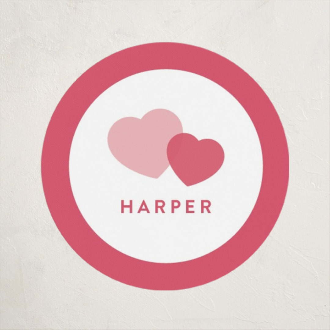 "Amazing Valentine" - Custom Stickers in Sweetheart by Poised Avenue - Front