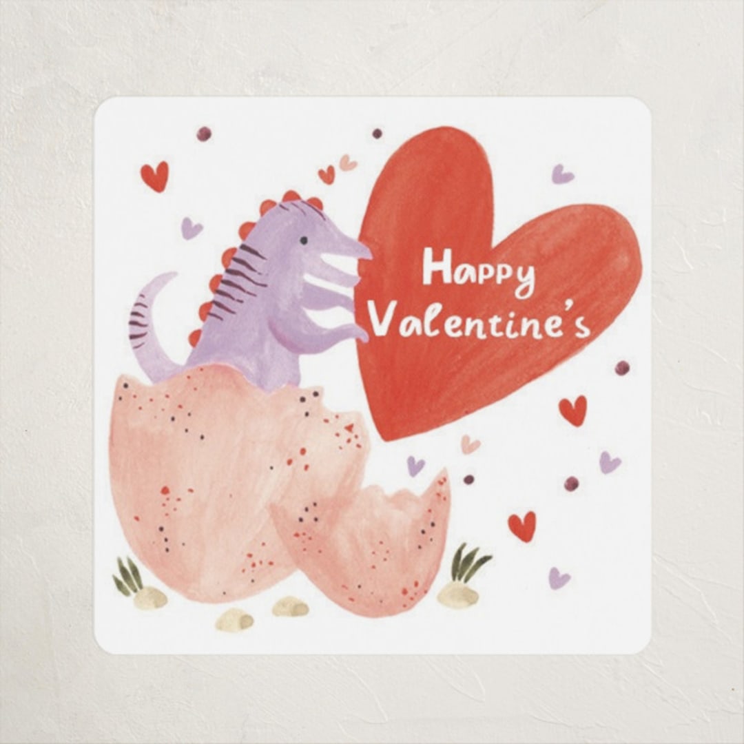"Dinomazing" - Custom Stickers in Candy Hearts by Sarah Knight - Front