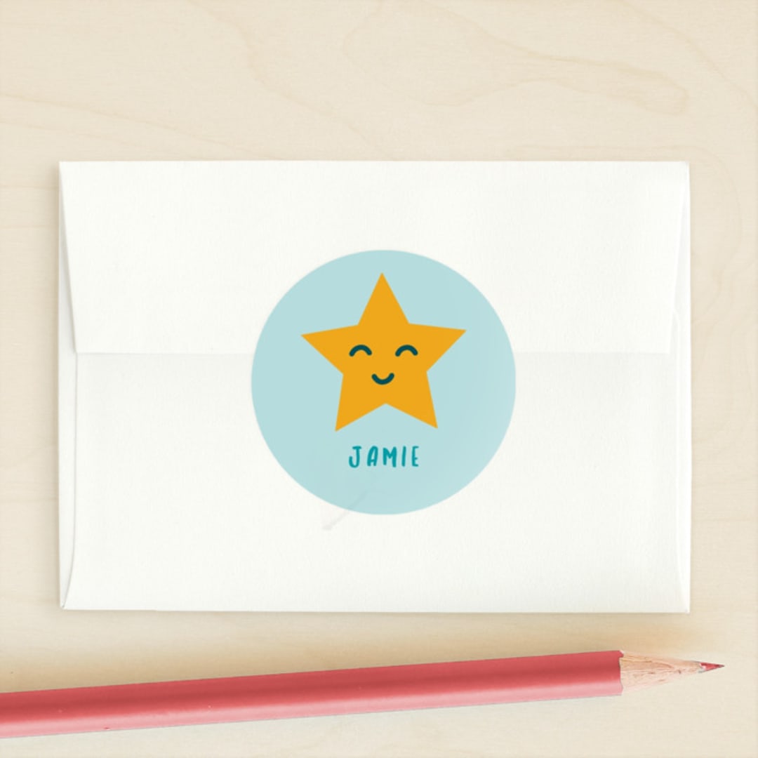 "You're aMAZEing" - Custom Stickers in Aqua by Ashley Presutti Beasley - Front