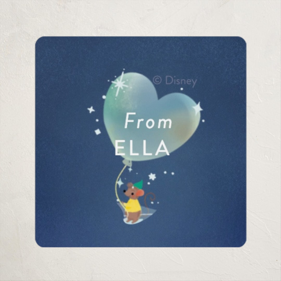 "Disney's Cinderella Bibbity Bobbity You" - Custom Stickers in Midnight by Itsy Belle Studio - Front