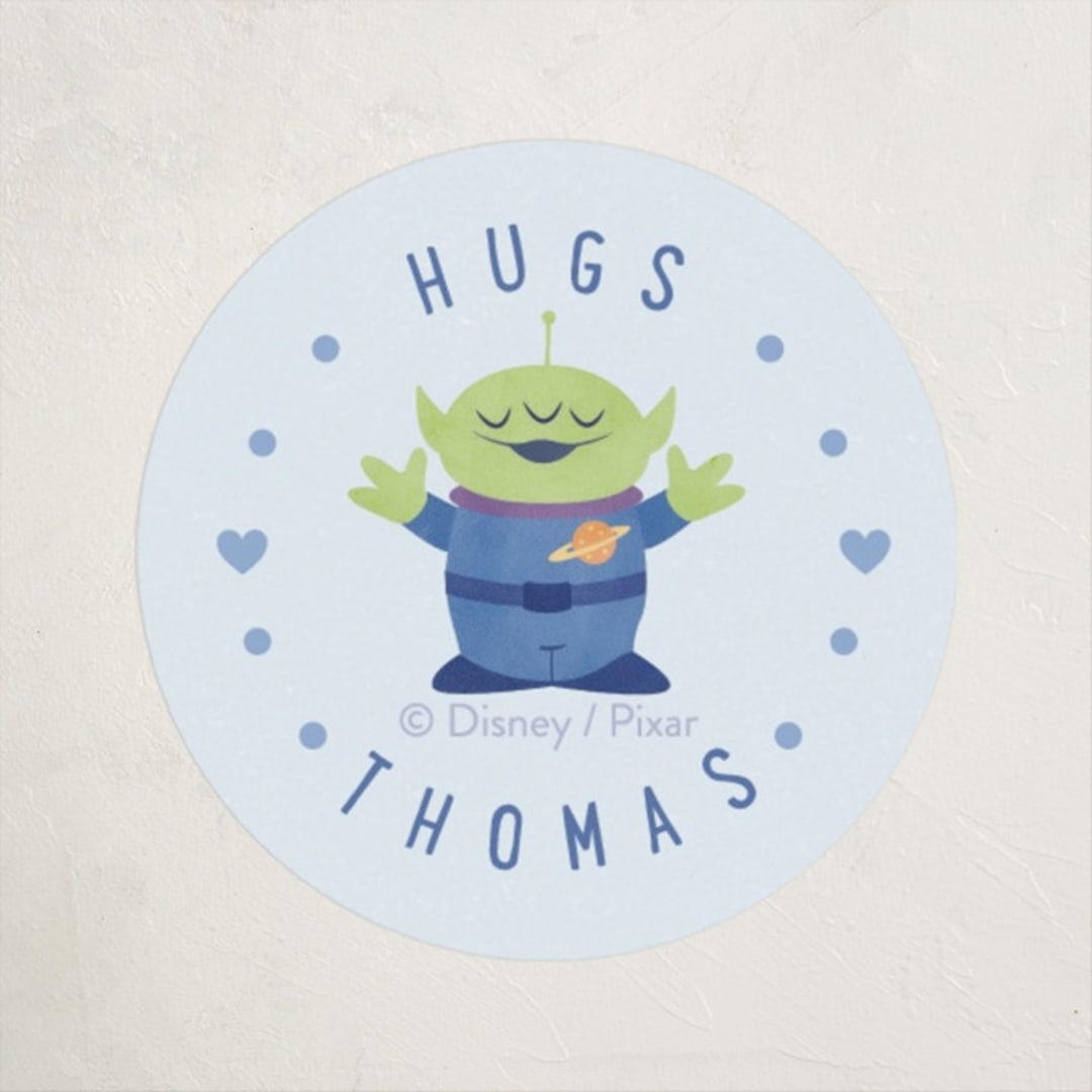 "Disney and Pixar's Buzz Lightyear Infinity Friendship" - Custom Stickers in Bluebell by Sabrin Deirani - Front
