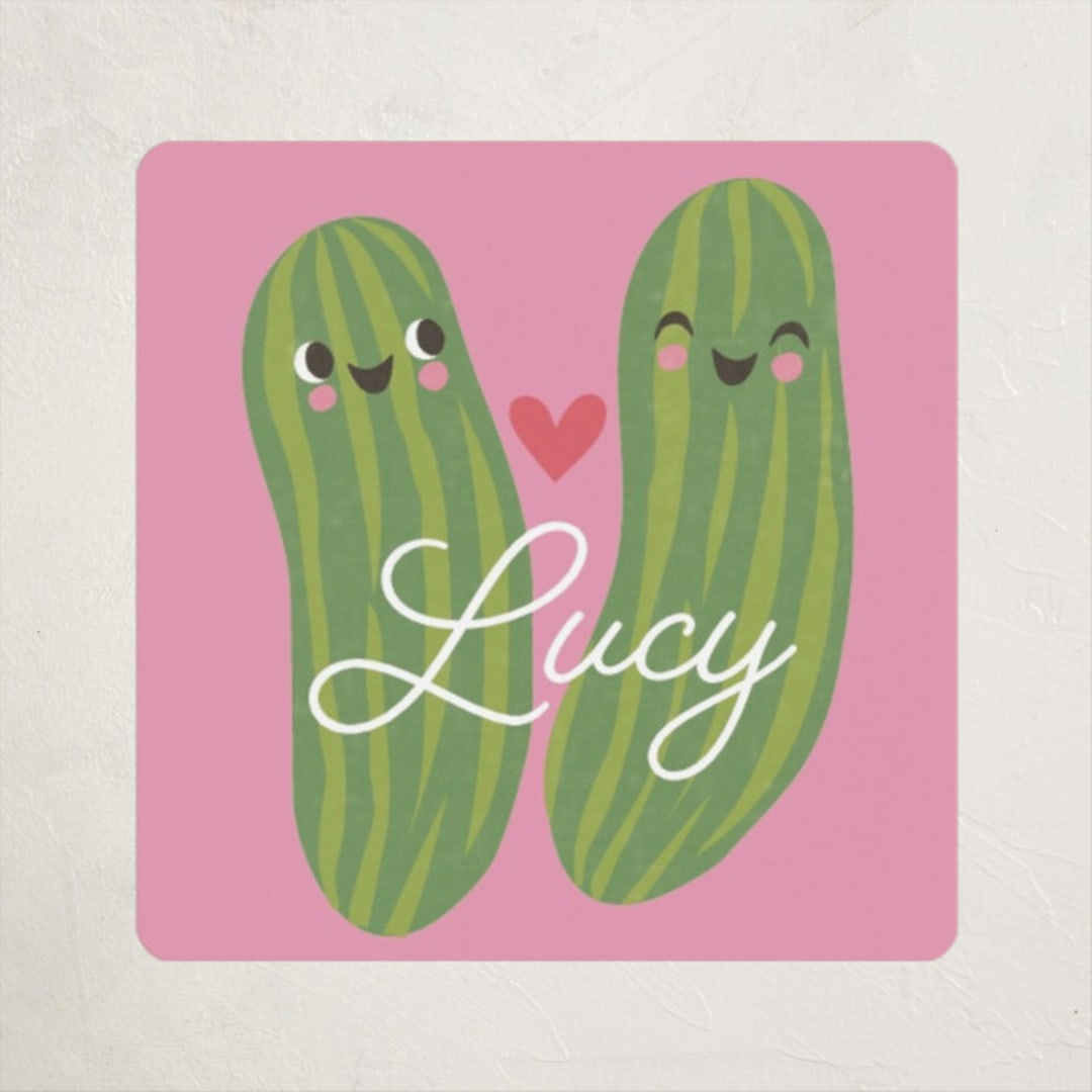 "The real dill" - Custom Stickers in Candy by Karidy Walker - Front