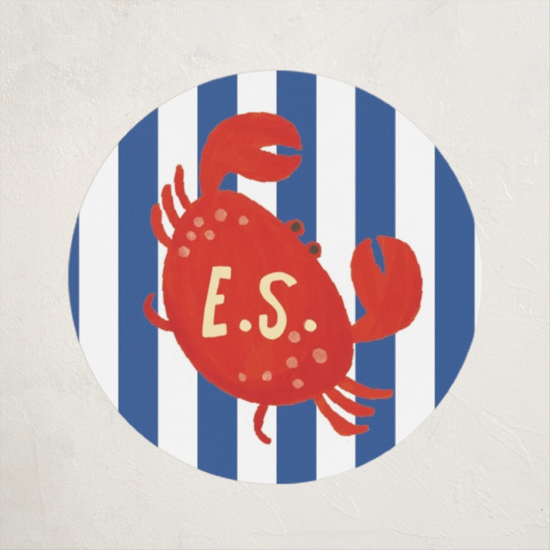 "Crabulous" - Custom Stickers in Sea by Jenna Holcomb - Front