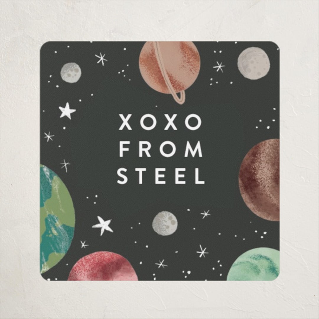"Out of this world rocket" - Custom Stickers in Sunshine by Alethea and Ruth - Front