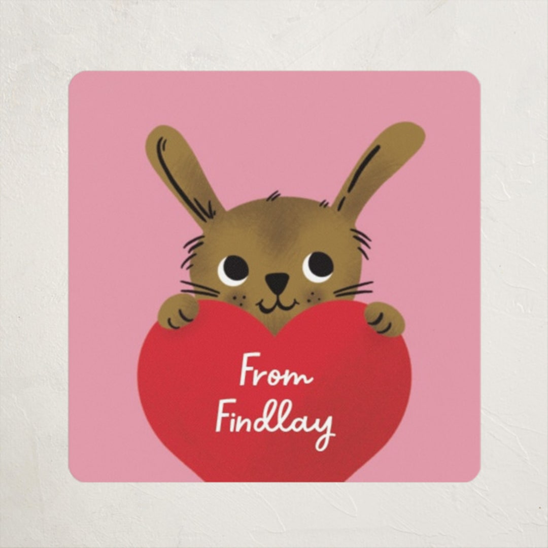 "Bunny Magic" - Custom Stickers in Bubblegum by mo kelley - Front