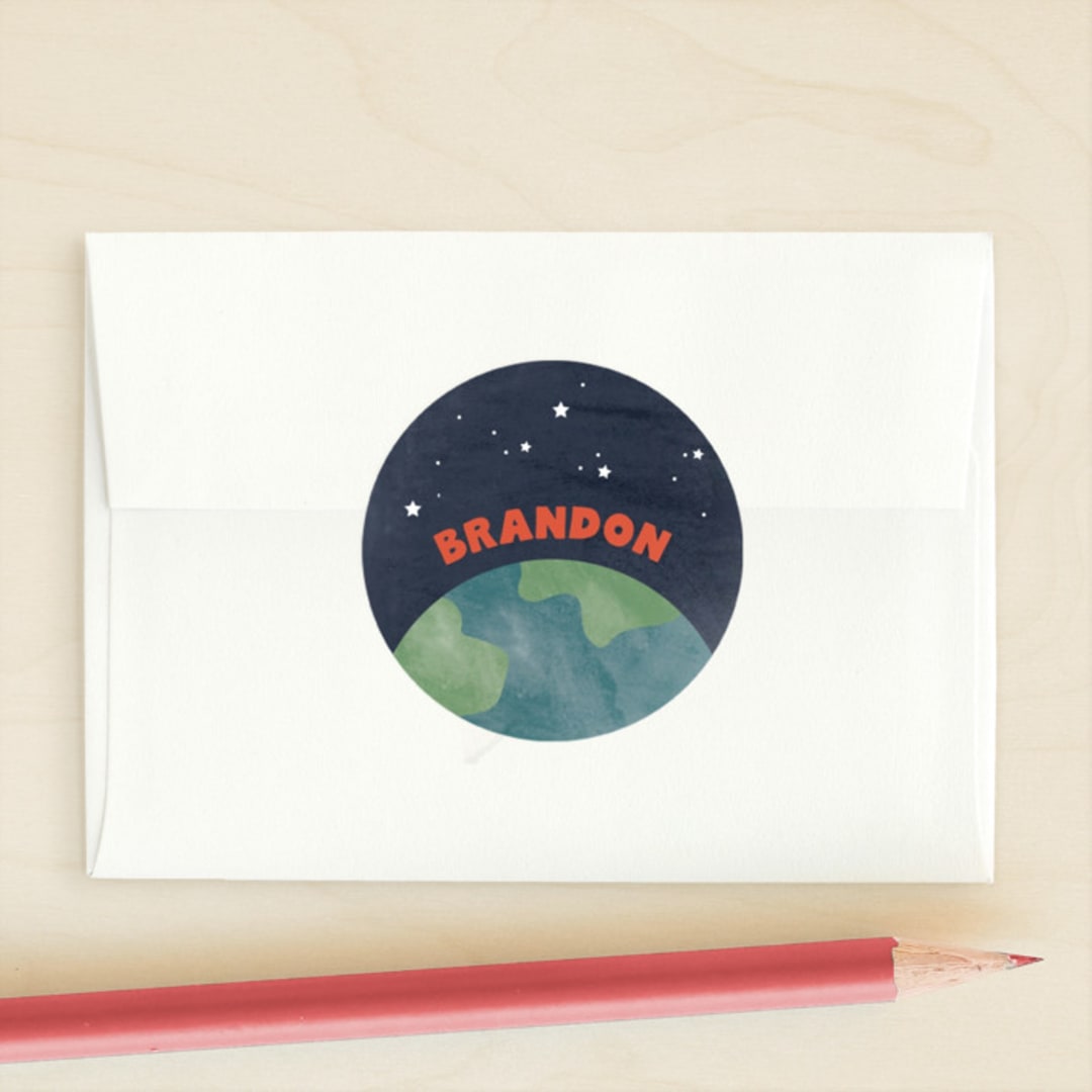 "Out of this World" - Custom Stickers in Mercury by Pixel and Hank - Front