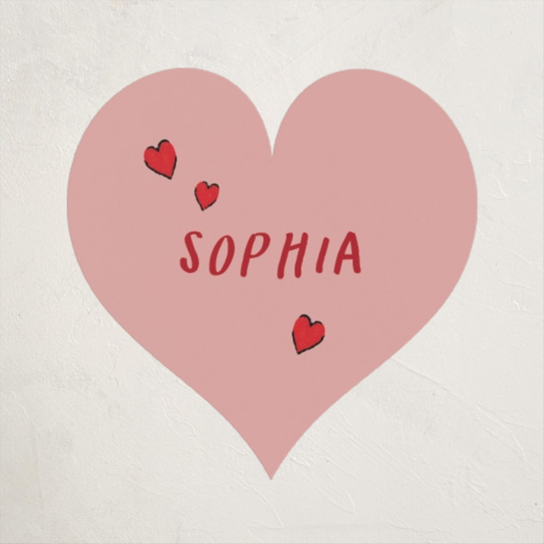 "Purrfect" - Custom Stickers in Candy Hearts by Sarah Knight - Front