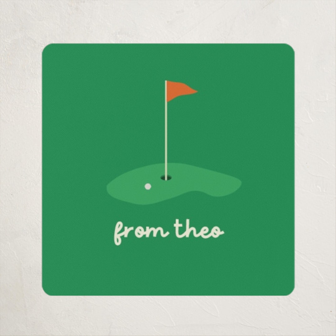 "tee-rific" - Custom Stickers in Emerald by Ellen Schlegelmilch - Front