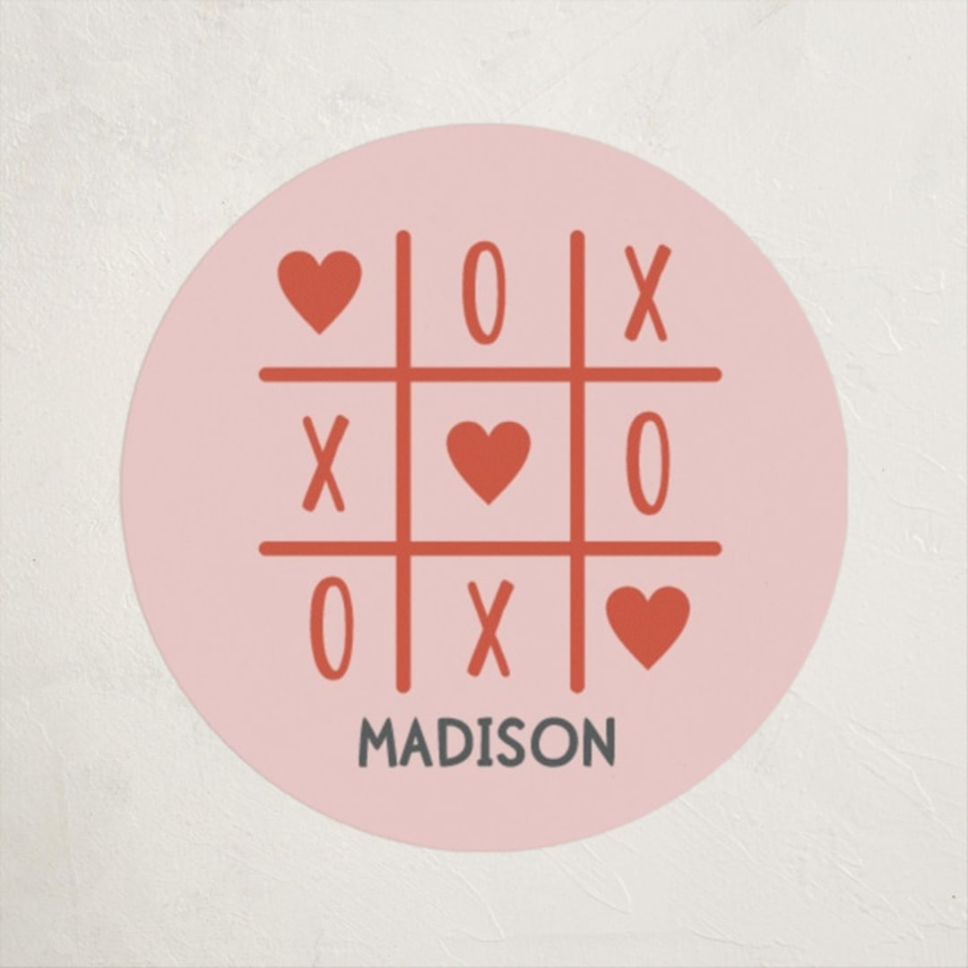 "Tic Tac Toe" - Custom Stickers in Candy by Oma N. Ramkhelawan - Front