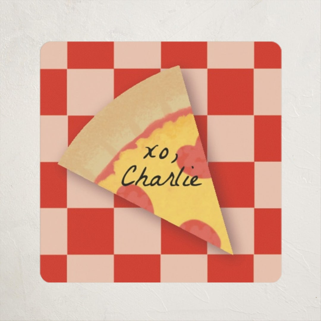 "Slice It" - Custom Stickers in Pepperoni by Itsy Belle Studio - Front