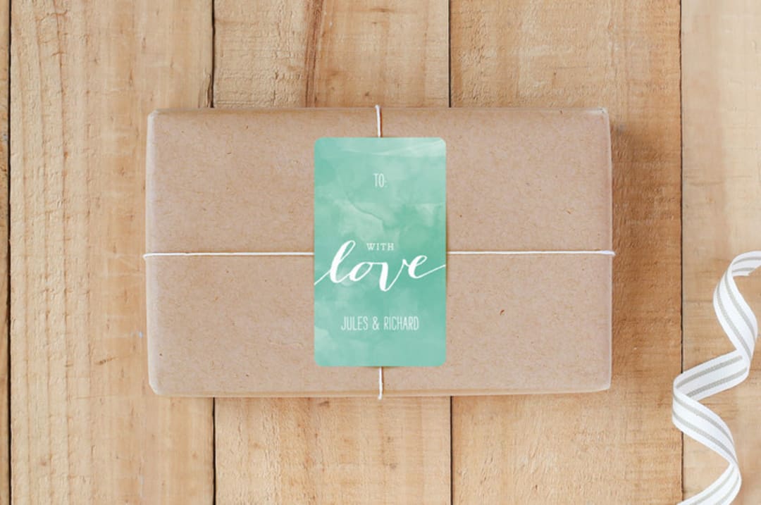 "Beach Bohemian" - Custom Stickers in Seafoam by Laura Hankins - Front