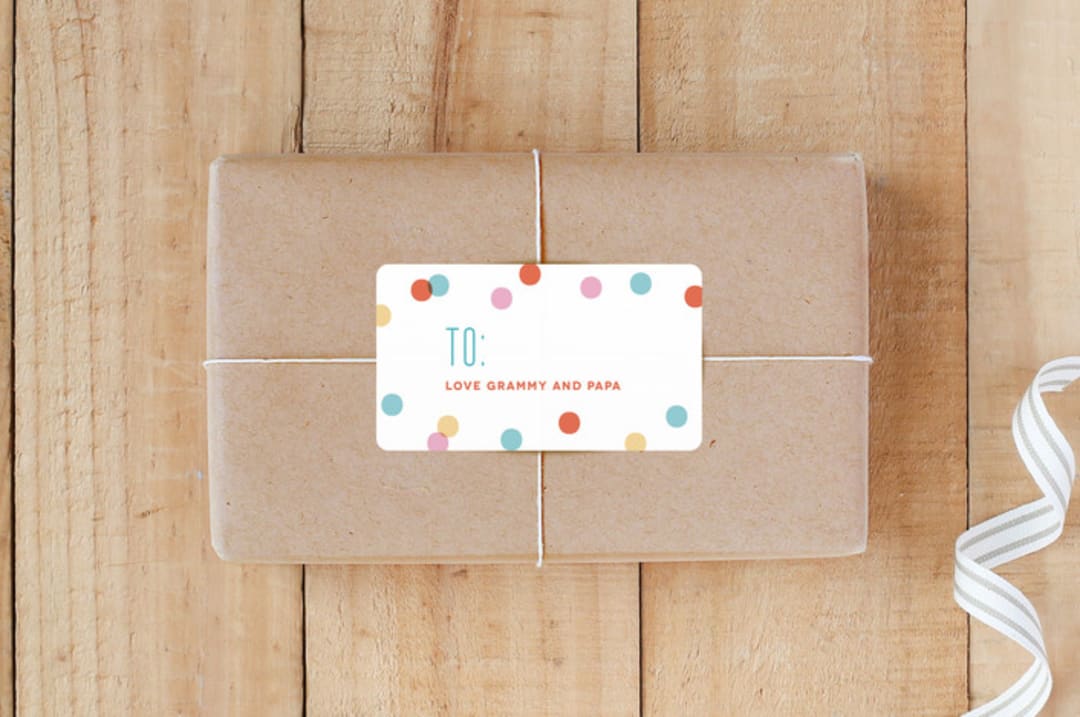 "One" - Custom Stickers in Carnation by Carrie ONeal - Front