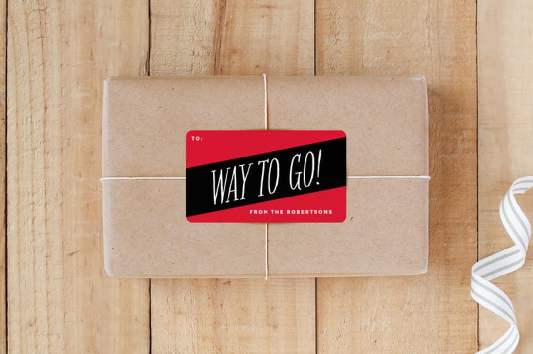 "My Stripe" - Custom Stickers in Cherry by Carrie ONeal - Front