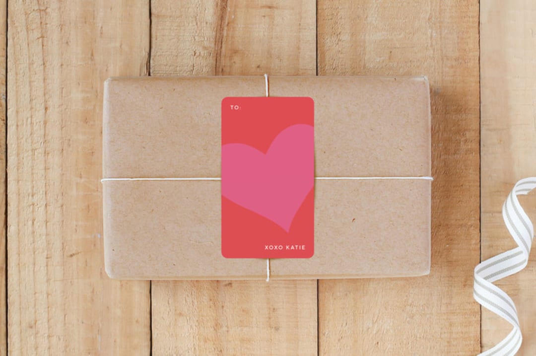 "With All My Heart" - Custom Stickers in Rose by Lori James - Front