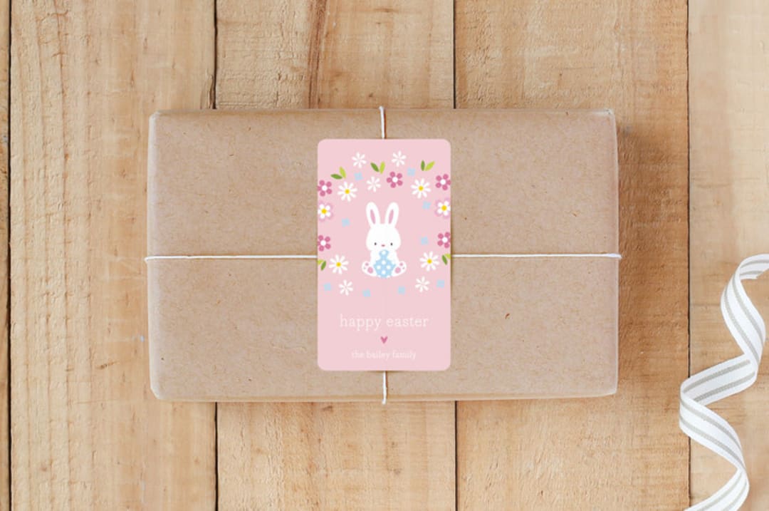 "Baby Bunny" - Custom Stickers in Petal by Nam Bourassa - Front