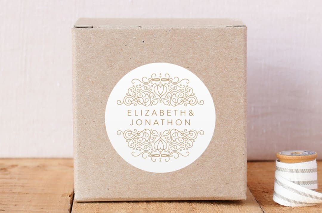 "Bedazzled" - Custom Stickers in Champagne by Phrosné Barwood - Front