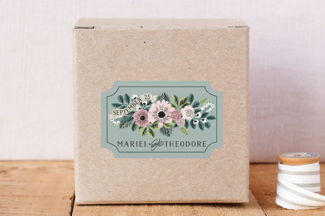 "Bouquet Of Florals" - Custom Stickers in Moss by Chris Griffith - Front