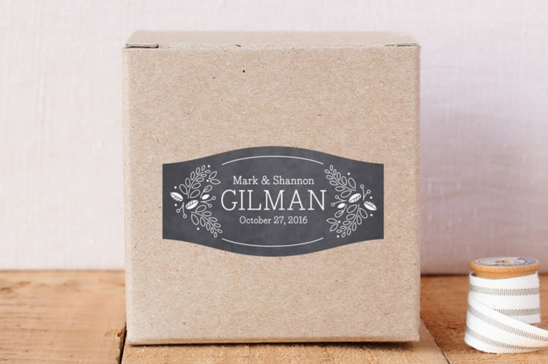 "Chalked Florals" - Custom Stickers in Graphite by Jessica Williams - Front