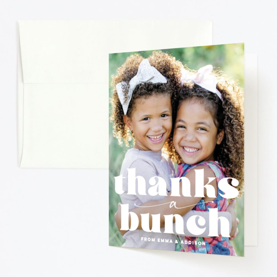 "PALpaca" - Children's Birthday Party Thank You Cards in Aqua by Jessie Steury - Front