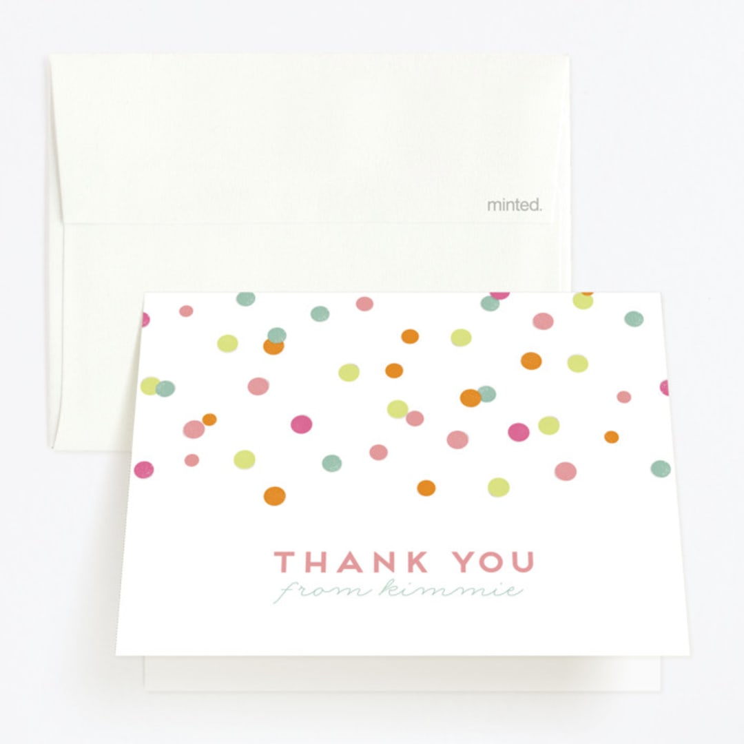 "Birthday Snap" - Children's Birthday Party Thank You Cards in Seafoam by Lori Wemple - Front