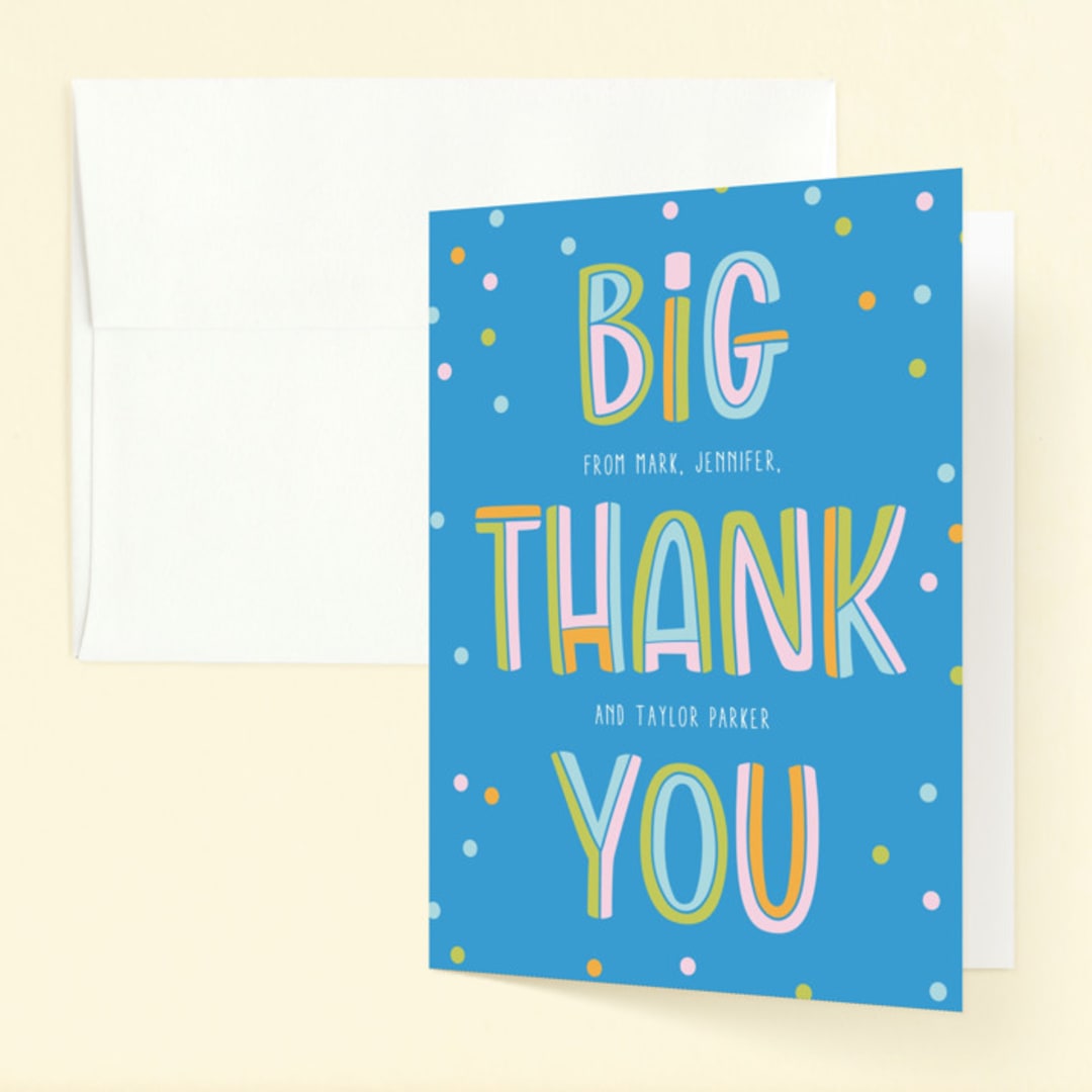 "Two Do" - Children's Birthday Party Thank You Cards in Pool by Jenna Holcomb - Front
