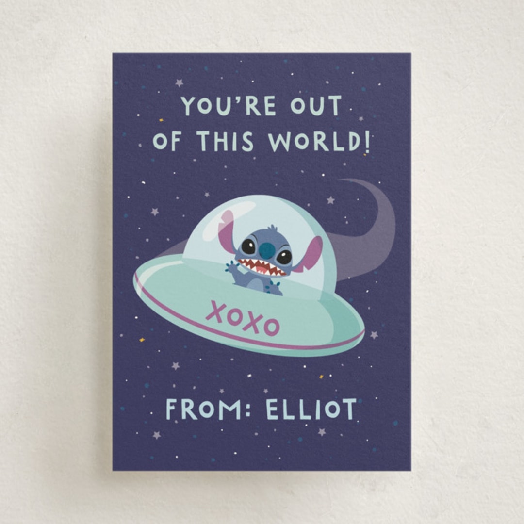 "Out of this World" - Classroom Valentines in Sky by Sherley Ferreira - Front