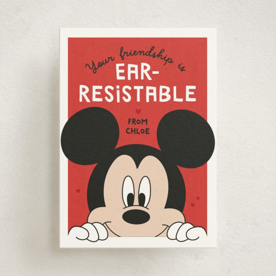 "Earresistable" - Classroom Valentines in Cherry by Erica Krystek - Front