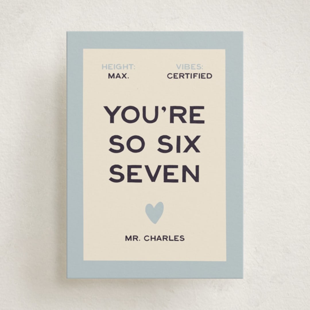 "SixSeven" - Classroom Valentines in Sailor by Ani Somi - Front